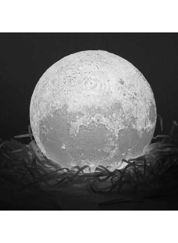 

Vander Life 3D Full Moon-Shaped LED Light Lamp with Touch Control, 8cm, White