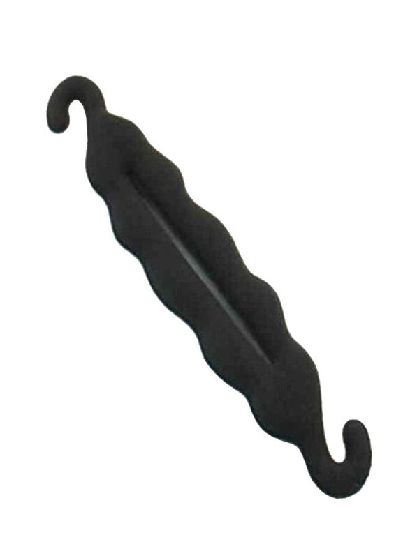 

Fok Sponge Curler Hair Donut Maker Magic Clip for All Hair Types, Black
