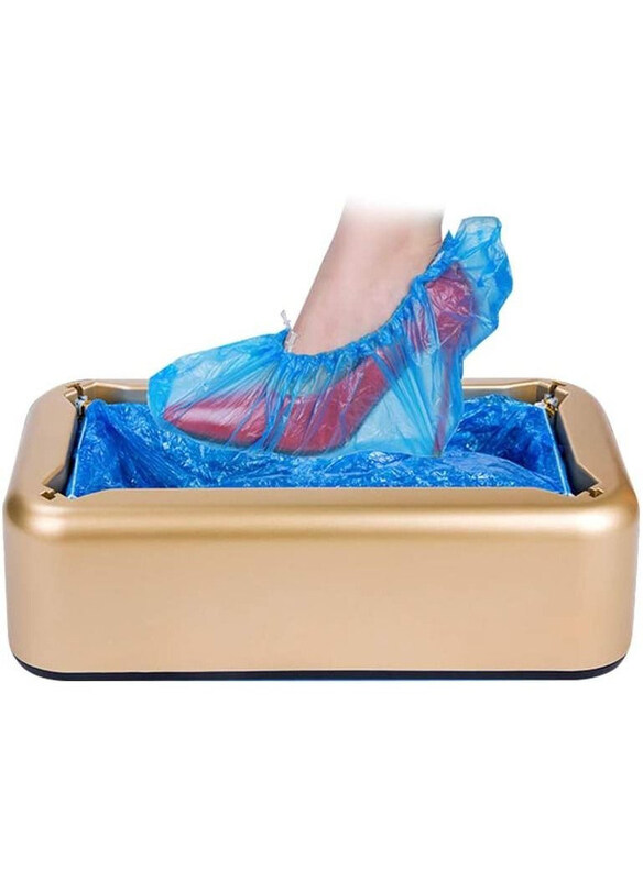

Generic Automatic Unisex Household Stepping Disposable Shoe Cover Dispenser Film Machine, Gold