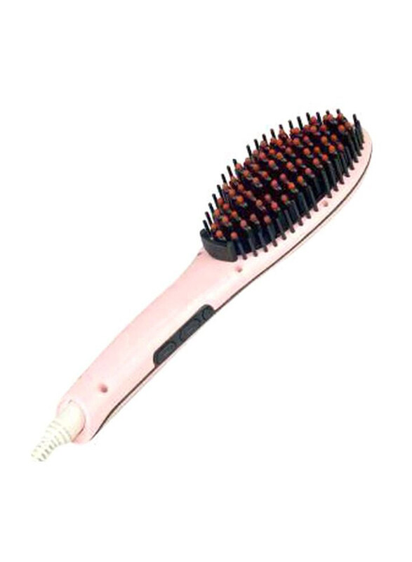 

Generic Hair Straightener Brush, Pink/Black