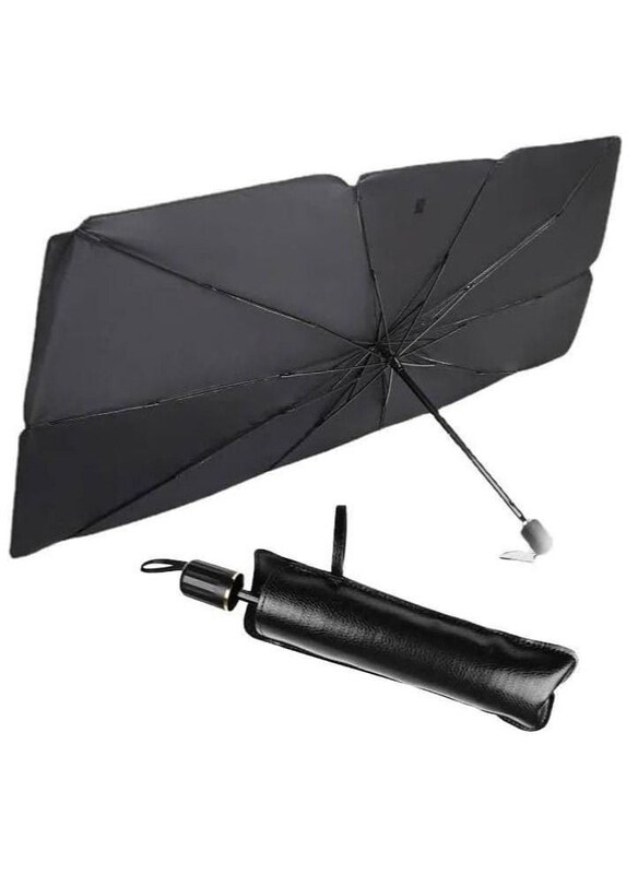 

DubaiGallery Foldable Protection Front Windshield Sunshade Umbrella, Black
