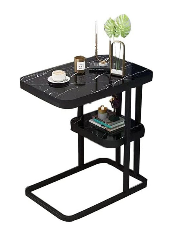 

DubaiGallery Sturdy & Durable Perfect Center Coffee Table with Storage Shelves & Drawers, Black