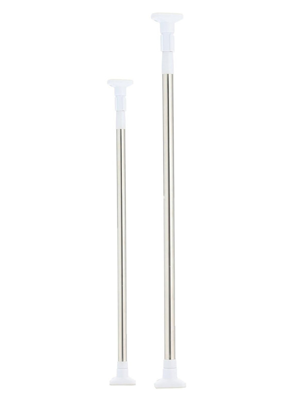 

DubaiGallery Extendable Stainless Steel Shower Curtain Rod, Silver