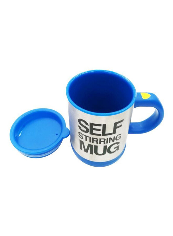 

Generic Self Stirring Mug, Silver/Blue