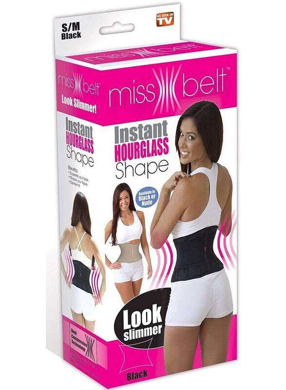 

Miss Belt Miss Belt Instant Hourglass Shaper, S/M, Black