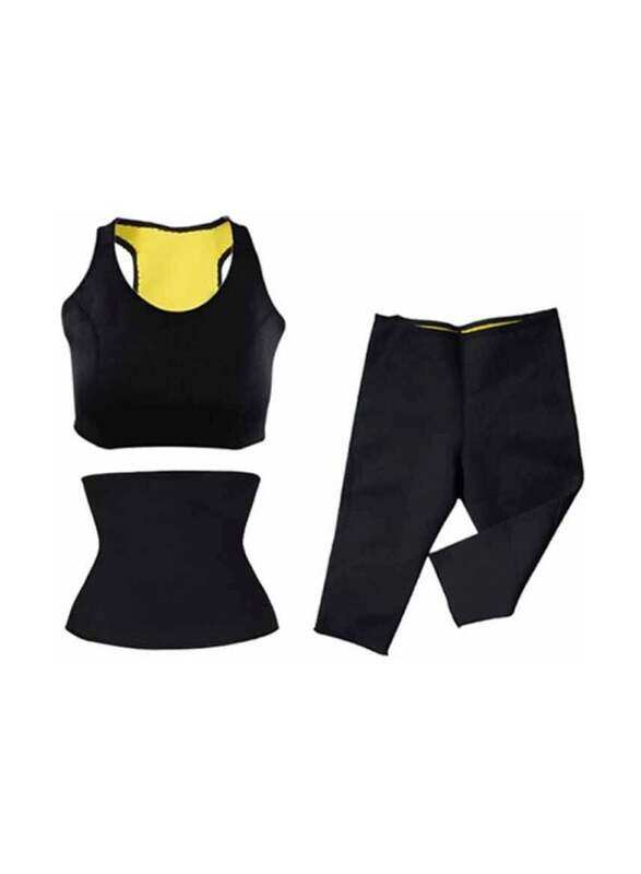 

Generic 3-In-1 Body Shaper, Medium, Black/Yellow