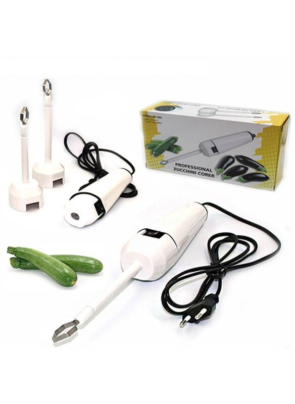 

DubaiGallery Durable Professional Zucchini Corer Set, 30W, GS-203, White