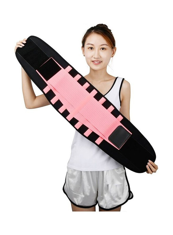 

Generic Breathable Mesh Warm Waist Belt, Black/Pink