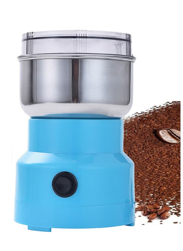 

DubaiGallery 0.2L Electric Coffee Bean Grinder, 150W, Blue/Silver