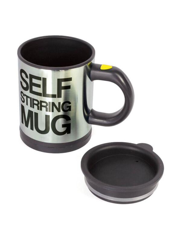 

Generic Self Stirring Mug, Black/Silver