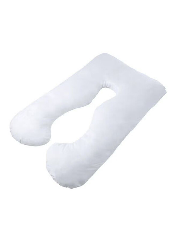 

Generic U Shaped Full Body Cotton Pillow, White