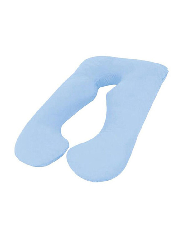 

Generic U Shape Cross Border Fabric Cotton Maternity Pillow, 30 x 12 x 30cm, Blue