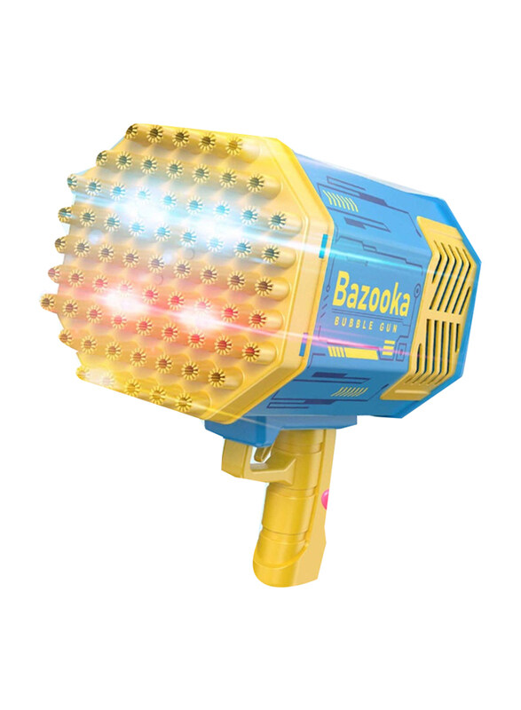 

Bazooka 69 Holes Automatic Gatling Bubble Guns Soap Bubble, Multicolour