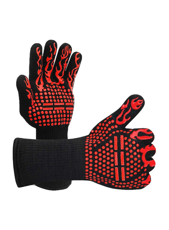 

Dubai Gallery BBQ Grill Gloves, Gloves, Red/Black