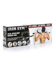 Iron Gym Total Upper Body Workout Pull-Up Bar, Black/Silver