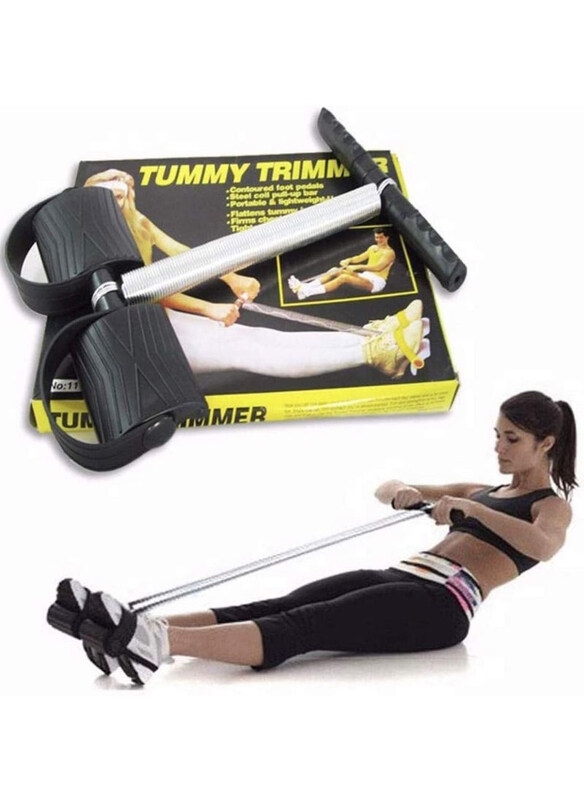 

DubaiGallery Exercise Equipment Tummy Trimmer, Black/Silver