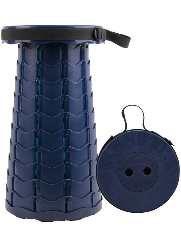 

Generic Folding Telescopic Stool, Navy Blue