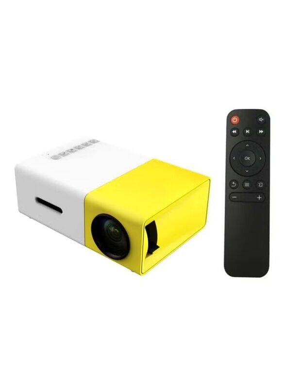 

Generic YG300 Mini LED HD USB Projector, 600 Lumens, Yellow/White