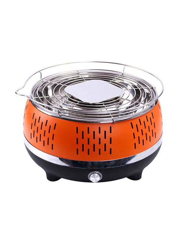 

DubaiGallery Cool Touch Portable Barbecue Charcoal Grill, Orange