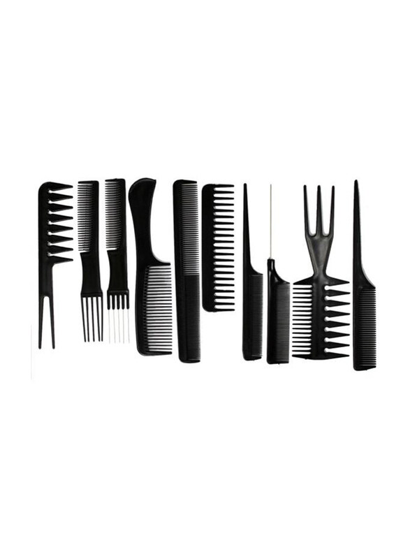 

Tips & Toes Barber Comb Set for All Hair Types, 10 Pieces