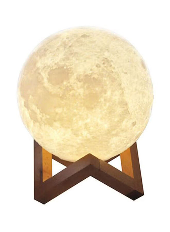 

Generic 3D LED Moon Night Table Lamp, White
