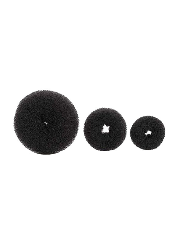 

Mariani Donut Hair Bun for All Hair Types, 3 Pieces, Black