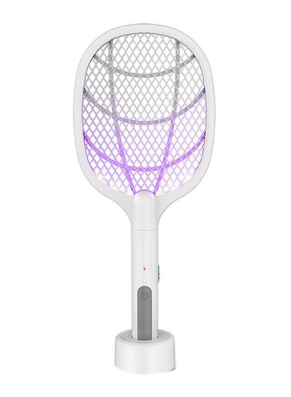 

Generic 2-in-1 USB Electric Mosquito Swatter, White/Purple