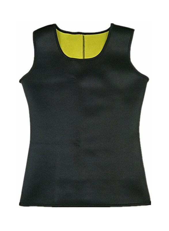 

Redu Shaper Slimming Body Shaper Sauna Vest, Black/Yellow
