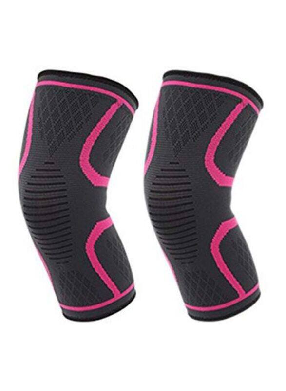 

Generic Football Protective Knee Pad, 1 Pair, Large, Rose/Black