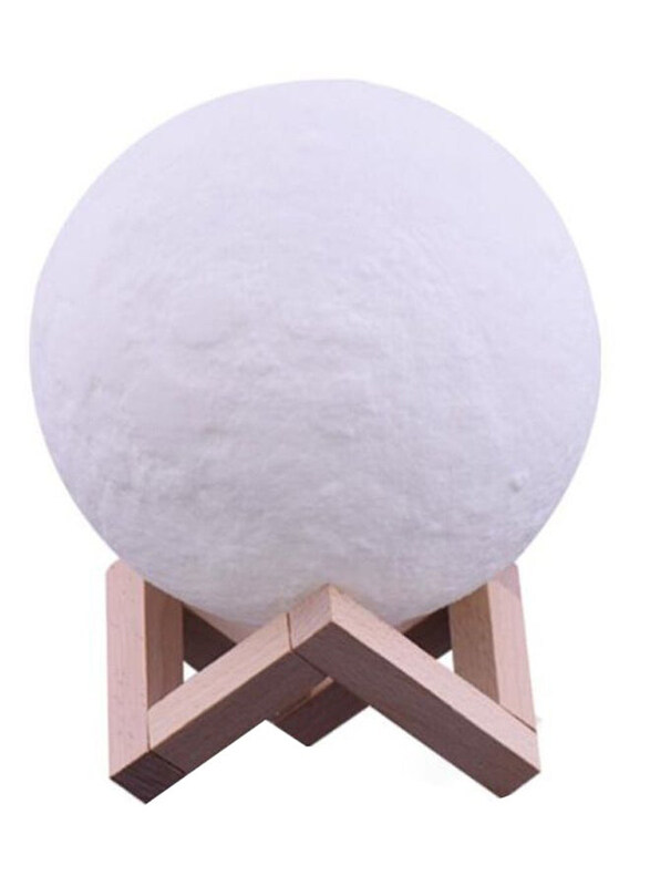 

Generic 3D Moon Rechargeable Night Lamp, White