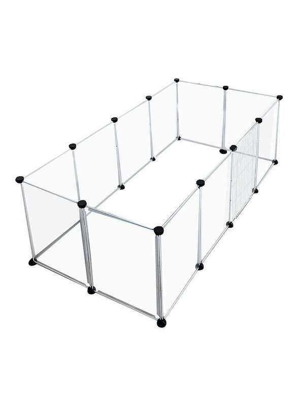 

Generic Diy Playpen Plastic Yard Fence, Transparent