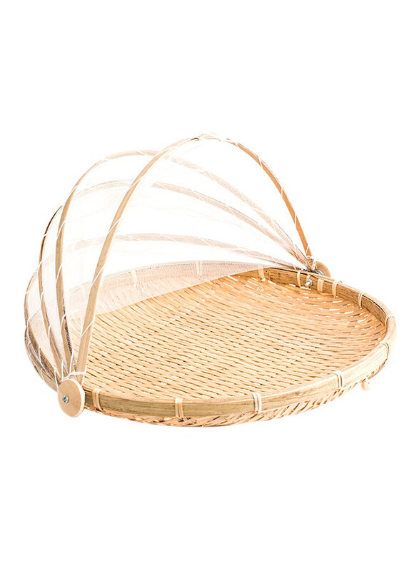 

Generic Small Food Cover with Base, 35cm, Beige