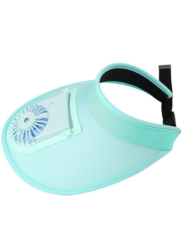 

DubaiGallery Top USB Charging Fan Sunshade Hat, Blue