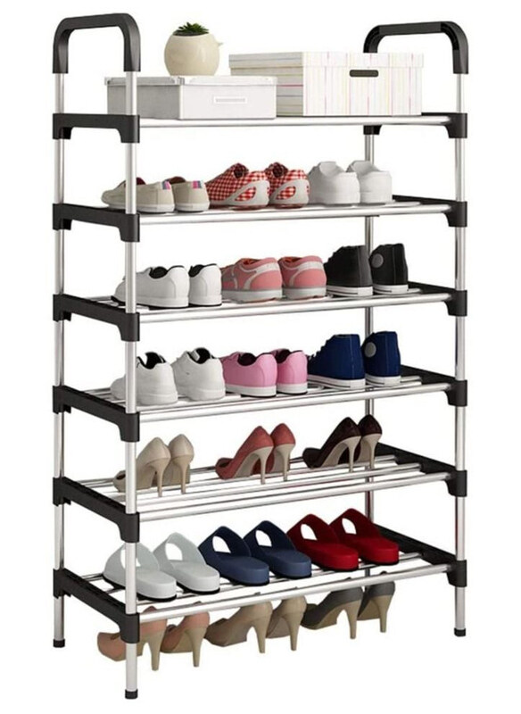 

Generic 6 Layers Stand Assembling Shoes Rack Organizer, Silver