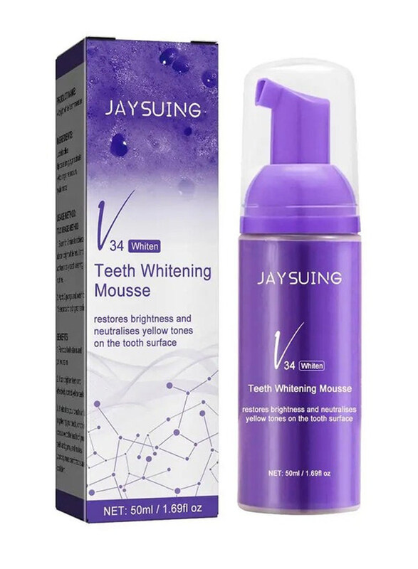 

Jaysuing V34 Teeth Cleaning Whitening Mousse Toothpaste, 50ml