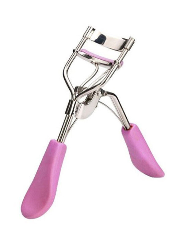 

Generic Portable Eye Curling Clip Eyelash Curler, Silver/Pink