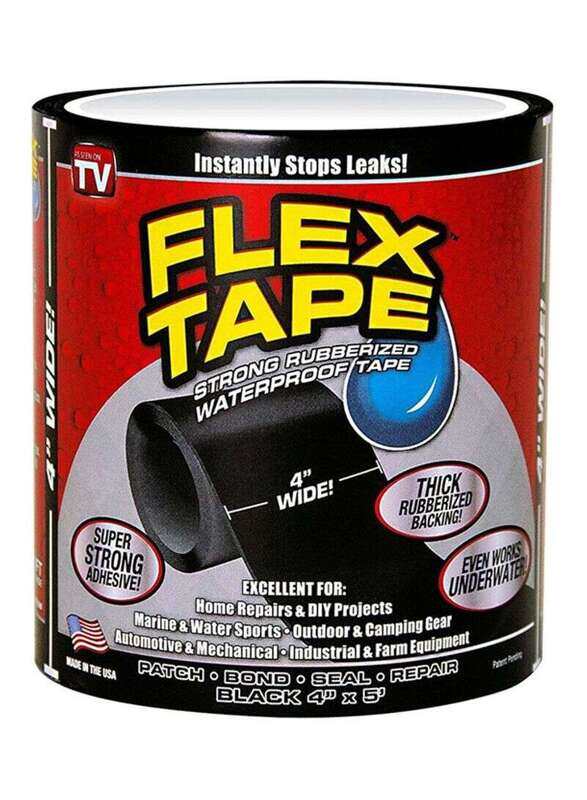 

Flex Tape 5inch Strong Rubberized Waterproof Seal Tape, 2720000000000, Black