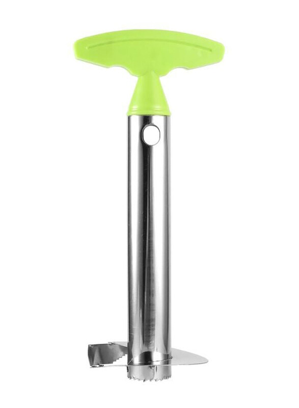 

Generic Stainless Steel Pineapple Slicer, Silver/Green