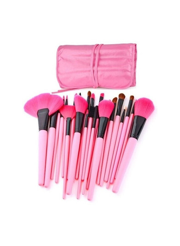 

Generic 24-Piece Professional Makeup Brush Set, Pink