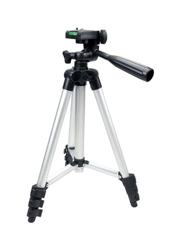 

Professional Camera Tripod Stand, Silver/Black