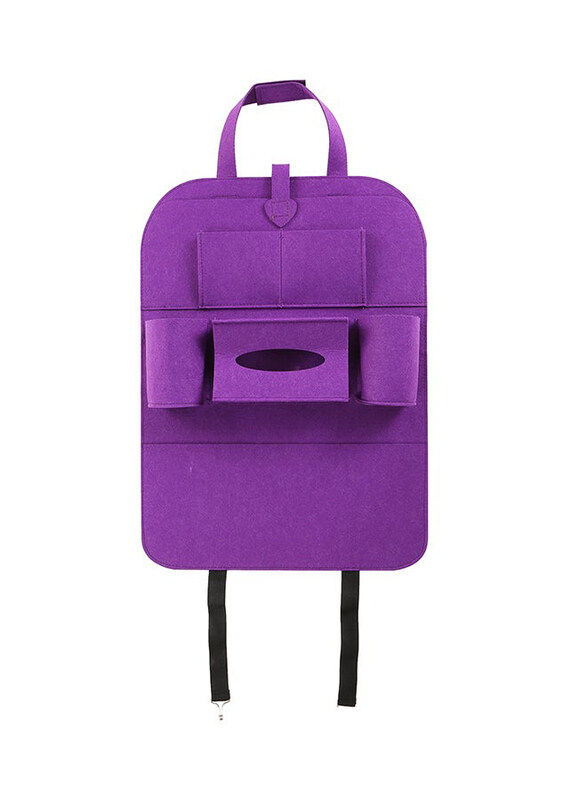 

Generic Car Back Seat Organizer, QV7F307, Purple