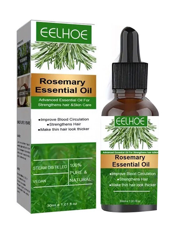 

Eelhoe Refreshing Rosemary Essential Oil for All Hair Types, 30ml