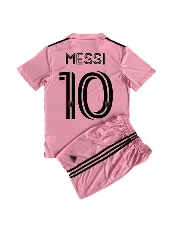 

Generic 2324 Miami Messi NO.10 Football Shorts & Jersey Set, Pink