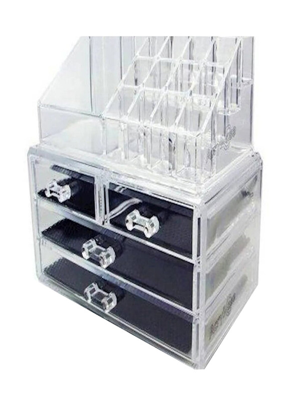 

Generic Make-Up Organizer, Clear/Black
