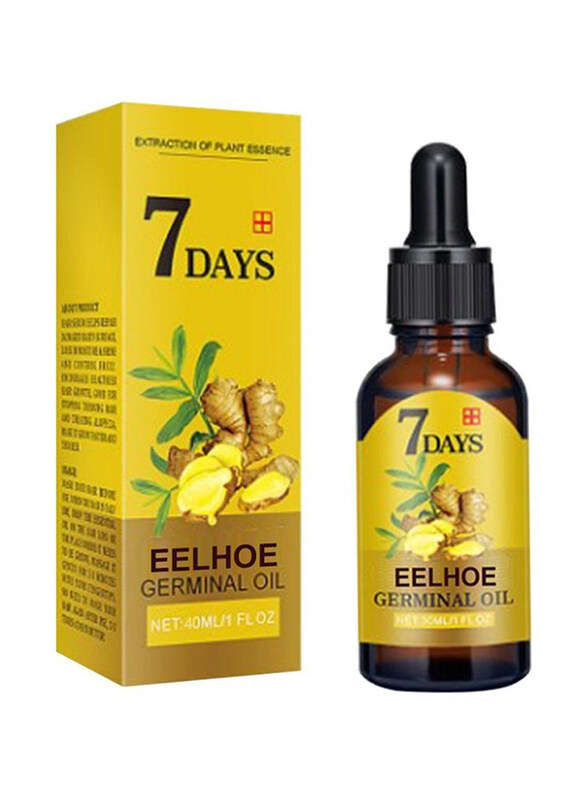 

Eelhoe 7 Days Natural Ginger Hair Growth Repair Tonic Oil for All Hair Types, 40ml