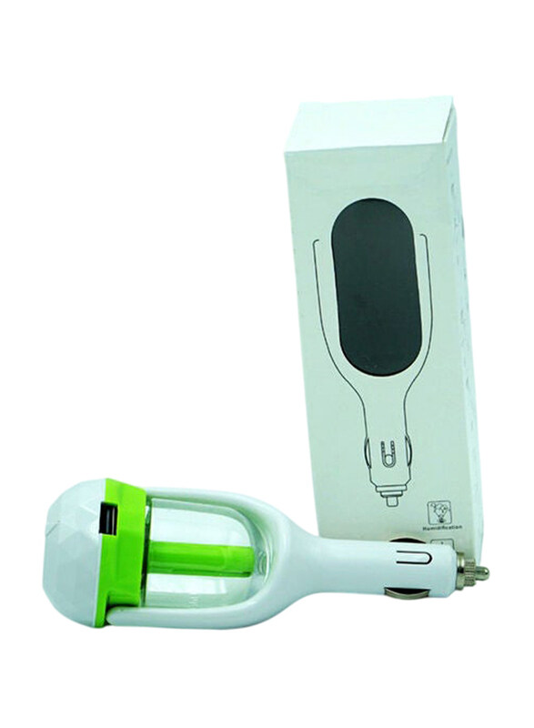 

Generic Car Humidifier, White/Green