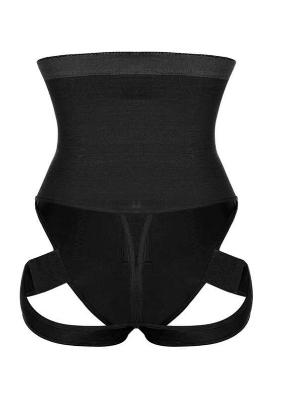 

Generic 2-In-1 High Waist Hip Lifting Pants Cuff Tummy Trainer Female Exceptional Shapewear, Black, 5XL
