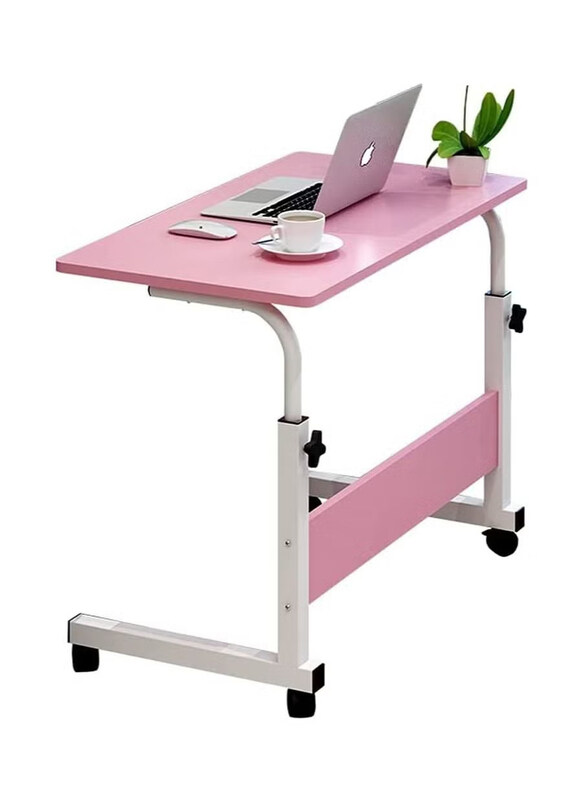 

DubaiGallery Adjustable Height Laptop Table, Pink/White