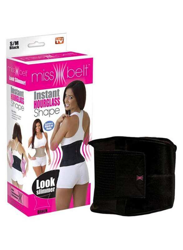 

Miss Belt Instant Hourglass Waist Trimmer, Black