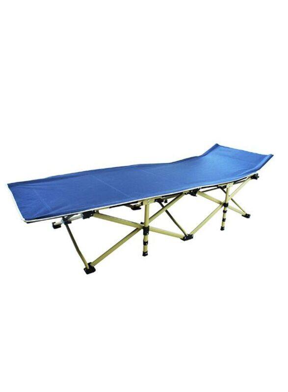 

Generic 190cm Portable Folding Bed, Blue/Yellow
